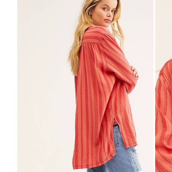 Free People Tops - NWT Free People Oversized Shirt Sz Large New